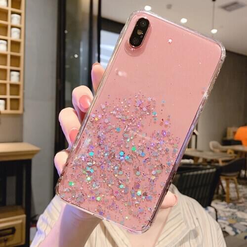 Glitter Bling Sequin Case For Redmi 9 K20 Pro Note 9S 9 Pro Max 7 7a 6 Pro Phone Cover for Xiaomi Mi 9T 9SE CC9e Mi 8 lite A2 A3