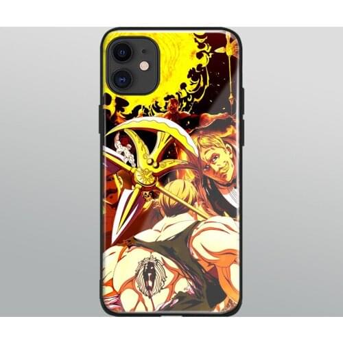 Escanor Nanatsu no Taizai Tempered Glass Soft Silicone For iPhone SE 6s 7 8 Plus X XR XS 11 Pro Max Phone Case Cover Shell