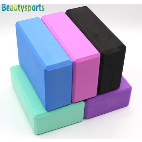 High Density Yoga Brick EVA Foam Eco Friendly Yoga Block Support Deepen Poses Home Gym Equipment