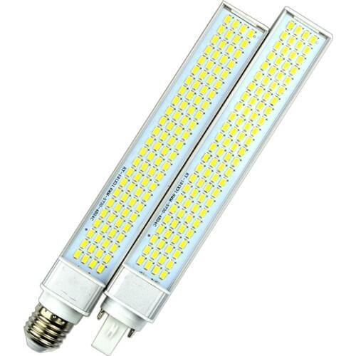 G23 G24 E27 8W 10W 12W 15W 18W 30W 85V-265V/AC Horizontal Plug lamp SMD5730 Bombillas LED Corn Bulb Spot light Cold Warm White