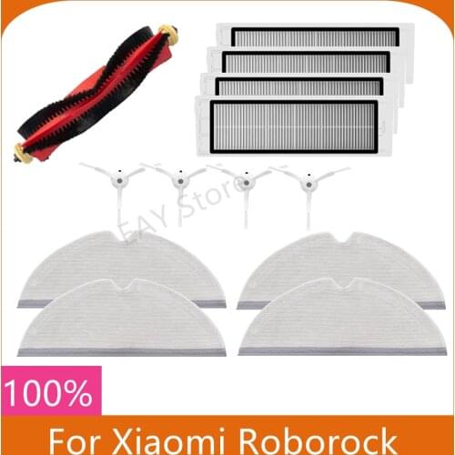 For Xiaomi roborock S50 s51 S6 S5 Max S7 robot vacuum cleaner accessory kit detachable main brush side brush mop filter acces