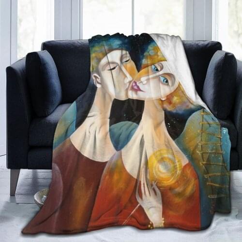 3D printed blanket flannel throw sheet blanket Bed Blanket Sofa gift children portable 3D ceiling adult home textile