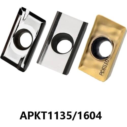 Milling Inserts APKT APKT1135PDFR APKT1604PDFR MA3 MA3 H01 APKT1604PDSR-MM PC6510 APKT1135 APKT1604 Carbide Inserts CNC