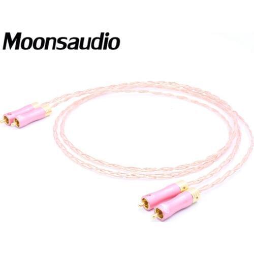 Pair Timbre Multiple Copper Twist Interconnect Cable Single Eire With Gold Plated RCA Connector