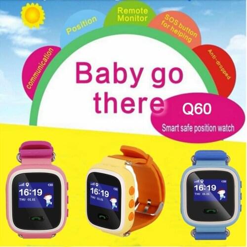 Child popular anti lost Q60 GPS/LBS tracker kids smart watch with emergency call