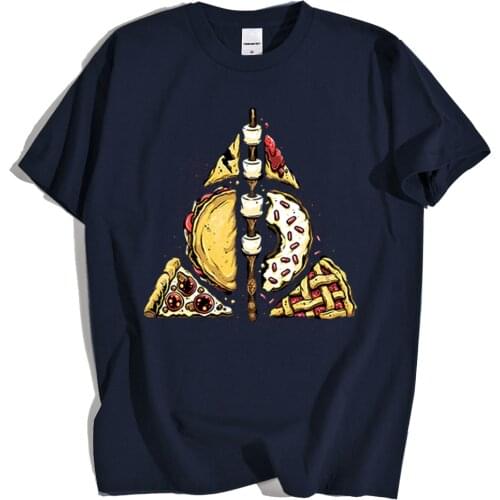 Stronger Connection Pizza Print Mens T-Shirt New Fashion Tee Clothes Breathable Loose Tops Loose Crewneck T Shirts Man Casual