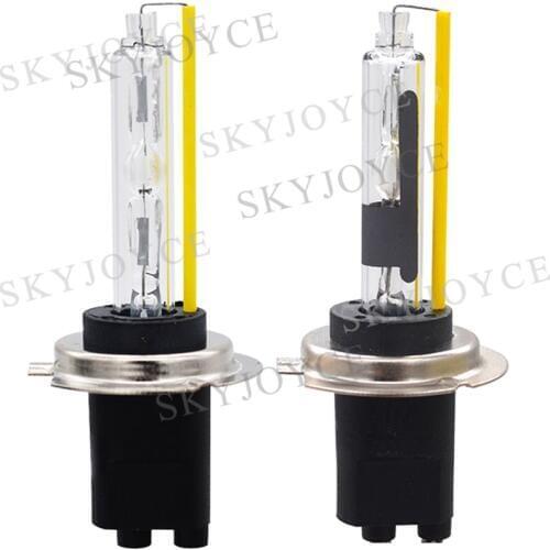 SKYJOYCE AC 35W 45W 55W HID Bulbs Fast Bright H7 H7R HID Bulb 5500K White Metal Base Coating Layer H7 H7R HID Car Headlight Bulb