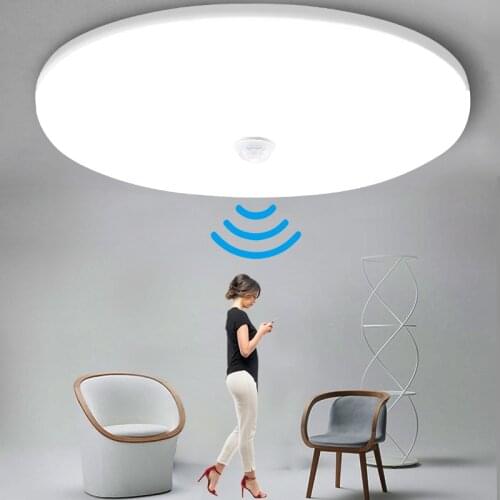 Modern Led Ceiling Light PIR Motion Sensor Ceiling Lamp 20W 30W 40W Smart Home Living Sensor Light Hallways Corridor AC85-265V