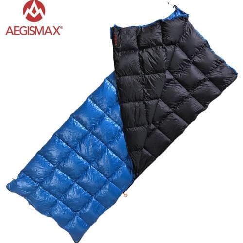 AEGISMAX Ultra Light 90% White Duck down sleeping bag camping backpack Envelope type sleeping bag Outdoor and Family