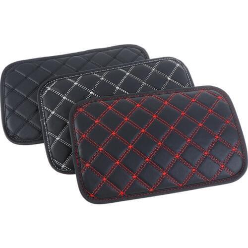 Car Styling Interior Universal 1pc Leather Center Console Cover Car Armrest Cover Arm Rest Pad Fit for Most Vehicle SUV Truck