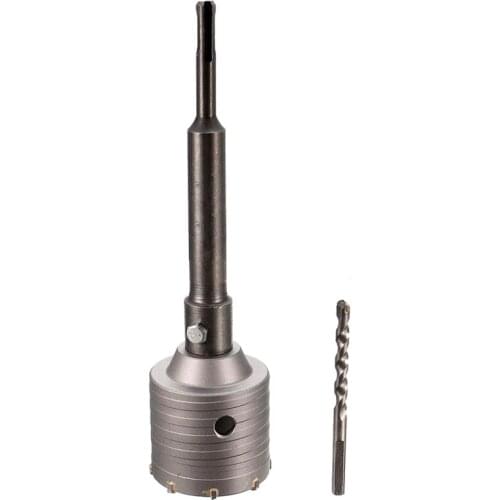 Shank Drill Bit 65mm Wall Hole Saw 200mm Rod For Concrete Cement Stone