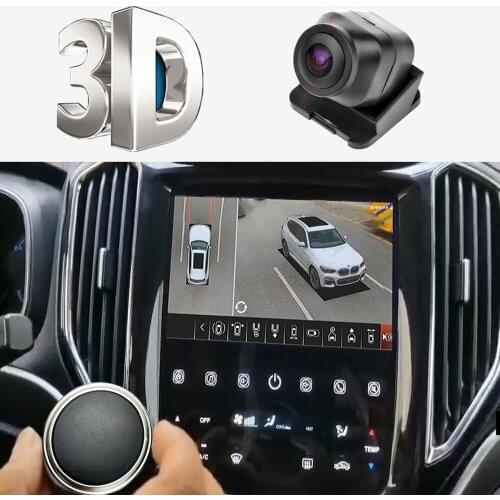 HD 3D 360 panoramic DVR system car camera 1080p wide-angle camera vibration sensor to start parking monitoring record