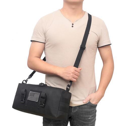 Tactical MOLLE Hunting Waist Bag Pack For Men 3 Ways Modular Deployment Utility Bag Heavy Duty with Shoulder Strap