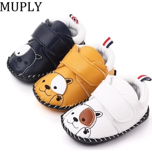 Spring Infant Toddler Shoes Boys Girls Baby Casual Soft Sole Leather Shoes Comfortable Prewalkers Moccasin Crib Booties 0-18M