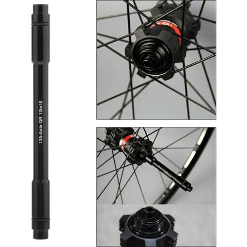 Bike 12mm to 10mm QR Adapter Thru Axle Hub 135/142/148mm Front Wheel Hub Adapter