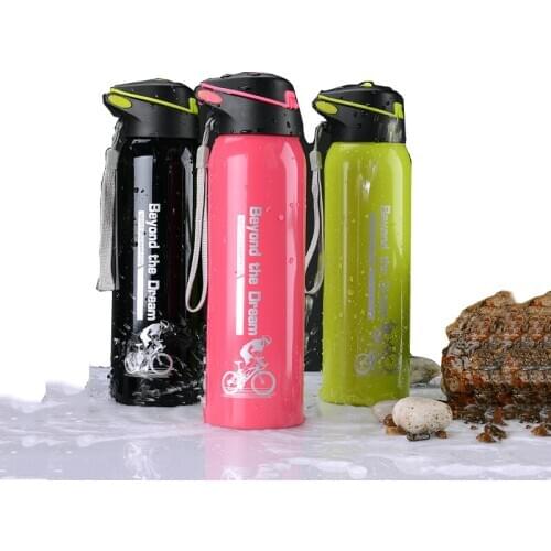 500ml Bicycle Water Bottles Double Stainless Steel Thermos Cup Mountain Bike Riding Warm-keeping Water Cup Sports Kettle Jug