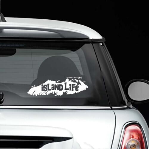 Island Life Vancouver Island Decal Motorcycle SUVs Bumper Car Window Laptop Car Stylings Vinyl Decals