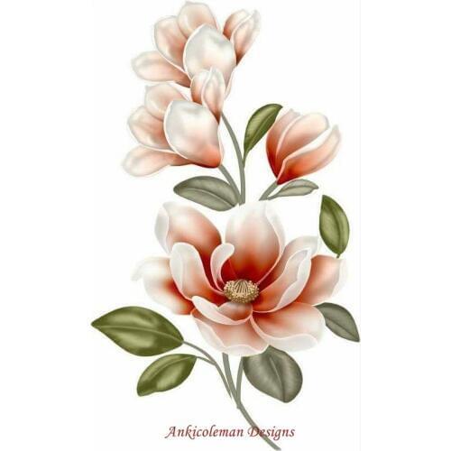 Embroidery Counted Cross Stitch Kits Needlework - Crafts 14 ct DMC color DIY ART Handmade Decor - Delicate Magnolia