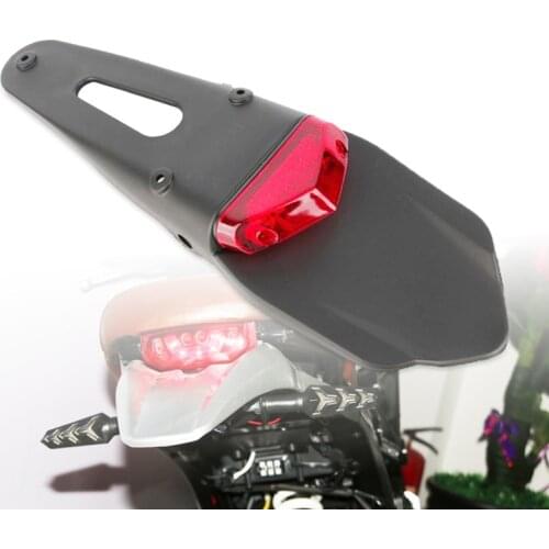 1PCS Motorcycle Dirt Bike Rear Fender Brake Stop Taillight Motocross Enduro Mudguards 12V LED Tail Light Motorcycle Styling