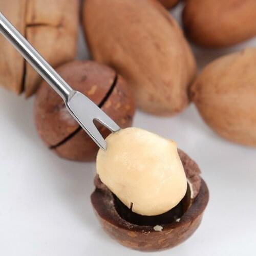 1PC 16.5cm Multi-function Stainless Steel Mini Crowbar Lobster Crab Needle Walnut Needle Fruit Crab Forks Kitchen Seafood Tools