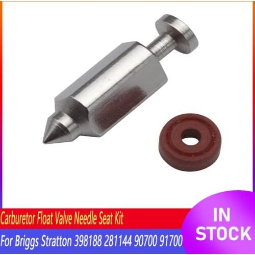 1pc Carburetor Carb Float Valve Needle Seat Kit fit for Briggs & Stratton 398188 281144 90700 91700 99700 Accessories