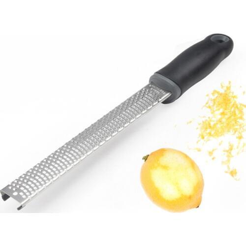 12 Inch Nutmeg Grater with Protective Cover Rectangle Stainless Steel Cheese Grater Multifunctional Lemon Peeler Butter Shredder