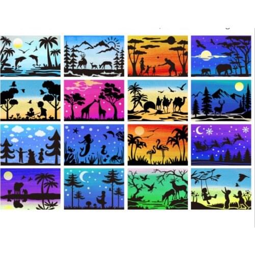 16 pcs flower Mandala DIY Stencils Wall Painting Scrapbook Coloring Embossing Album Decorative Paper Card Template A4 29 * 21cm