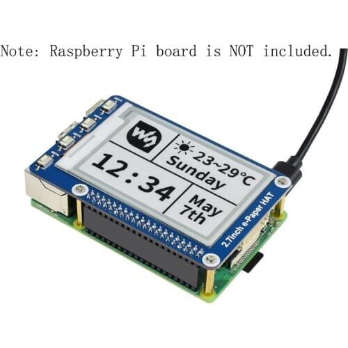 2.7 Inch SPI E-Paper E-Ink Display Screen Module Shield HAT for Raspberry Pi Zero W WH 3 3B Plus 4 4B for Arduino Epaper Eink