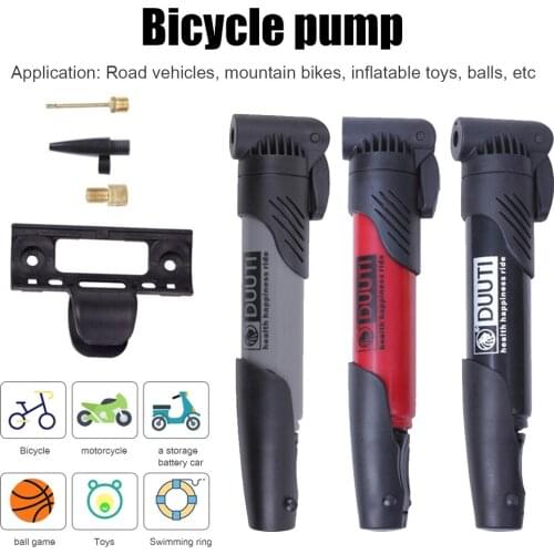 2021 Bike Pump MTB Mountain Bike Pump Cycling Air Tube Pump Tool Soccer Basketball Ball Tire Inflator Bicycle Accessories
