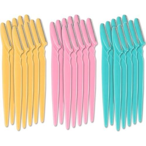 36Pcs Professional Trimmer Safe Blade Shaping Knife Eyebrow Blades Face Hair Removal Scraper Shaver Makeup Beauty Tools