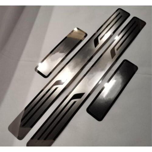 Fit for Nissan Qashqai 2007-2015 Stainless Door Sill Scuff Plate welcome pedal Threshold pad tread plate pedals Car Covers