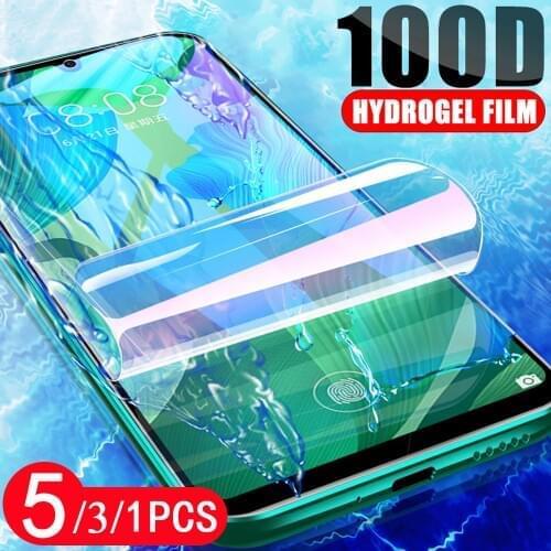 5/3/1Pcs for xiaomi redmi note 9 9s 8 8T pro MAX redmi 10X pro 9C 9A hydrogel film Not Glass 8A protective screen protector film