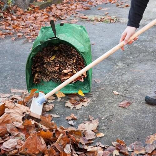53Gallon Garden Leaf Bag Resuable Garbage Storage Bag Large Capacity Garden Bag Garbage Waste Collection Container