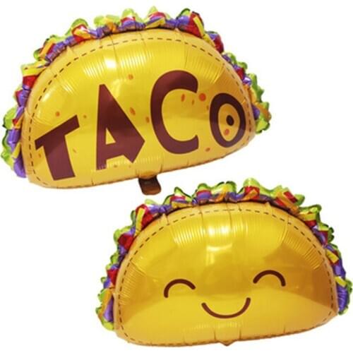73*60cm Mexican Cake Aluminum Film Balloon Food Festival TACO Aluminum Foil Balloon Manufacturer Wholesale
