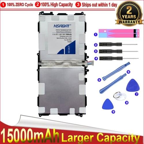 HSABAT 0 Cycle 11500mAh Battery for T8220E Samsung GALAXY Note 10.1 Tab Pro 10.1 P600 P601 P605 SM-P607 SM-T520 SM-T525
