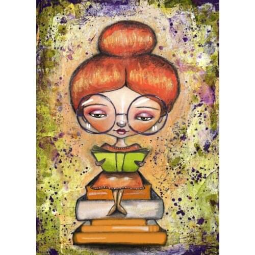 5D DIY Cartoon Girl Diamond Painting Full Drill Embroidery Cross Stitch Needlework Mosaic Home Decor Craft Christmas Gift