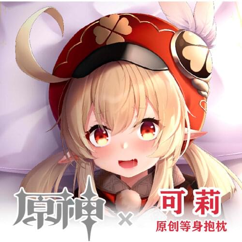 Anime Genshin Impact Klee Sexy Dakimakura Hugging Body Pillow Case Cover Game Pillowcase Cushion Bedding Gifts XGBZW