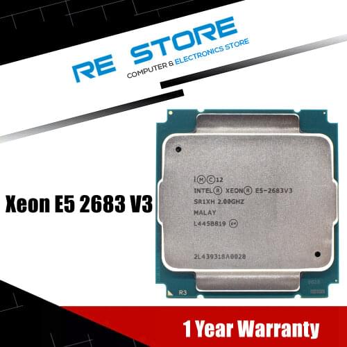 Intel Xeon E5 2683 V3 SR1XH 2.0GHz 14-Cores 35M LGA 2011-3 E5 2683V3 processor cpu