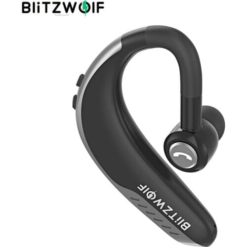 BlitzWolf BW-BH2 IPX5 Wireless bluetooth 5.0 Earphone Single Business Sports Earhook Handsfree Calls Car Driving Driver Earphone