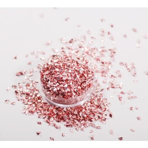 Nails Accessories Irregularly Shape Glass Crystal Brilliant Gravel For DIY Handmade Nail Art Decorations 50g