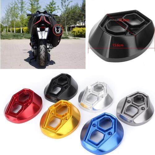 CNC Aluminum Motorcycle Exhaust Pipe Power Tip End Decor Protect Cover For KYMCO AK550 2017 2018 17 18