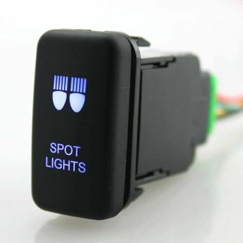 For Toyota Tacoma FJ Cruiser 4Runner Highlander LED Light Bar Switch Push Button Car Signal Light Switch Automobile Accessories