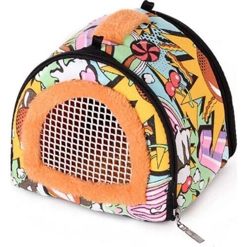 Hot YO-Hamster Carrier Bag Small Animal Outgoing Bag Hedgehog Portable Travel Carry Pouch Chinchillas Breathable Handbag