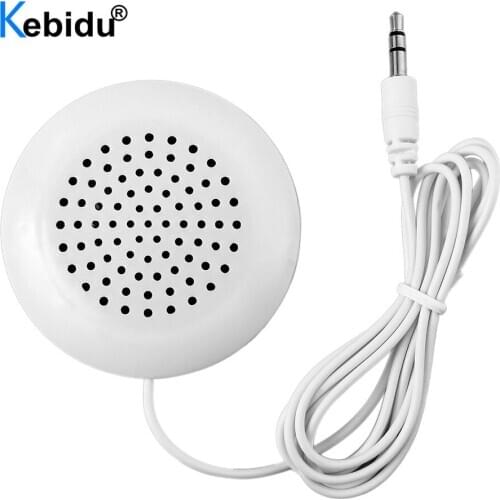 Kebidu Mini Pillow Speaker 3.5mm Wired Hands Free Loudspeaker For MP3 MP4 Music Player Mobile Phone Tablet PC Laptop For IPod