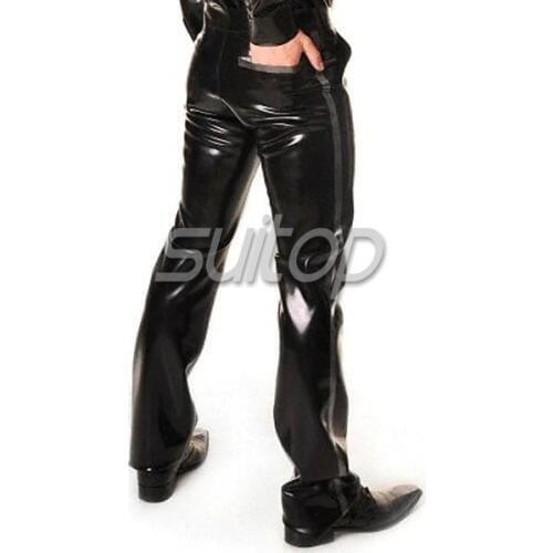 Latex Rubber Jeans With Front & Back Pockets MANS SUITOP