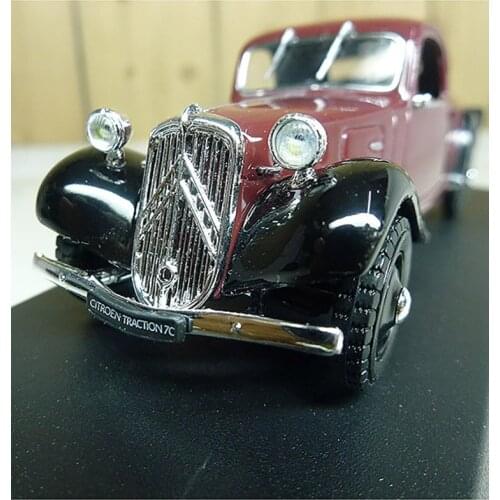 Diecast 1:43 Scale Citroen Traction 7C 1937 Citroen Classic Car Sedan Model French Norev Collectible Souvenir Hot Alloy Toy