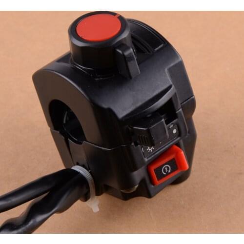 Motorcycle 22mm 7/8" Handlebar Right Handlebar Control Headlight Ignition Start Stop Switch Accessories