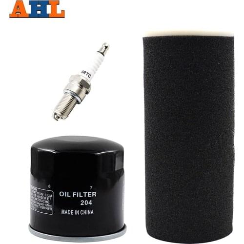 AHL Motorcycle Air Filter & Oil Filter & Spark Plug For YAMAHA Grizzly 660 YFM660 YFM660FA YFM660FG YFM660FGH 5GH134405000