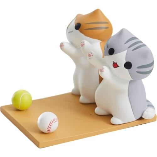 Cat Mobile Phone Holder Orange Cat Decoration Desktop Cute Cartoon Mobile Phone Holder