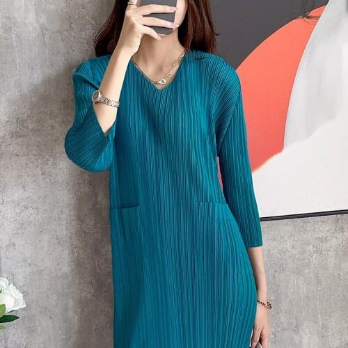 Женские стильные платья NOBLE PLEATS China At AliExpress